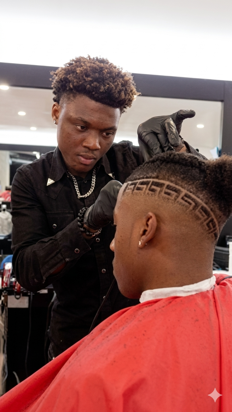 Barber shop interior
